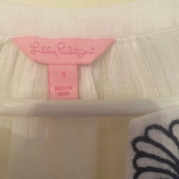 Lilly Pulitzer Tops Lilly Pulitzer Thandie Embroidered Tunic - Picture 5 of 7